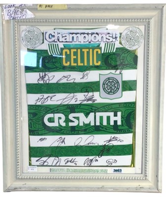 Lot 572 - CELTIC F.C., TEAM SIGNED SHIRT