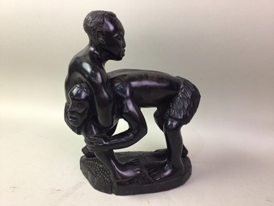 Lot 819 - BENIN STYLE CAST METAL BUST