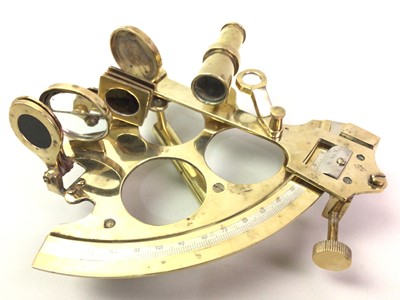 Lot 808 - REPRODUCTION BRASS SEXTANT