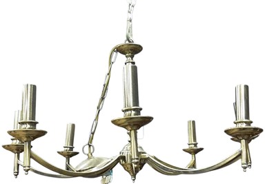 Lot 341 - CONTEMPORARY EIGHT BRANCH CHANDELIER