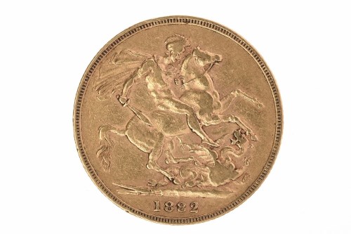 Lot 534 - GOLD SOVEREIGN DATED 1882