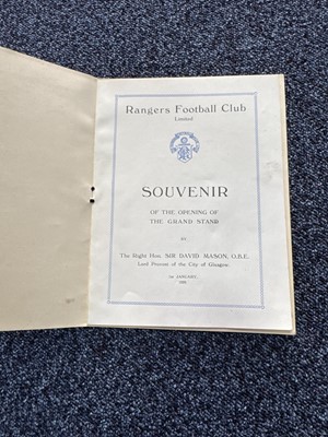 Lot 1724 - RANGERS F.C., SOUVENIR PROGRAMME