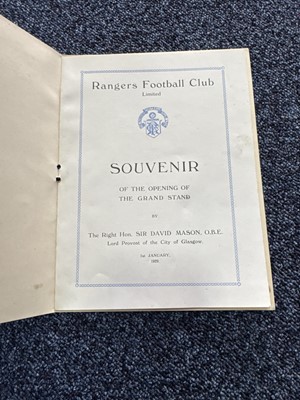 Lot 1724 - RANGERS F.C., SOUVENIR PROGRAMME