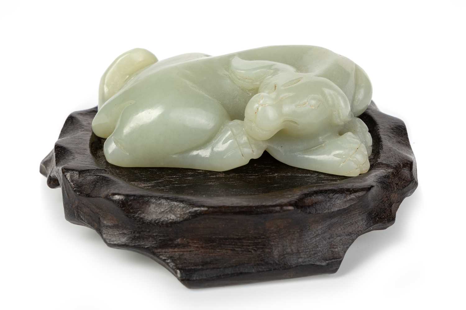 Lot 1299 - CHINESE JADE FIGURE