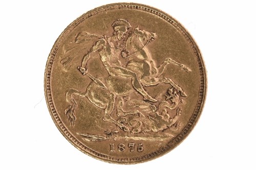 Lot 537 - GOLD SOVEREIGN DATED 1875