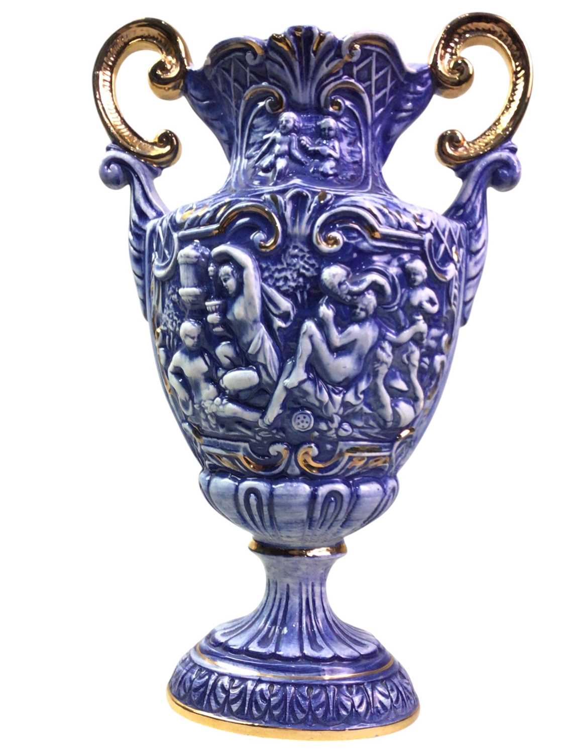 Lot 68 - ITALIAN MAJOLICA GARNITURE