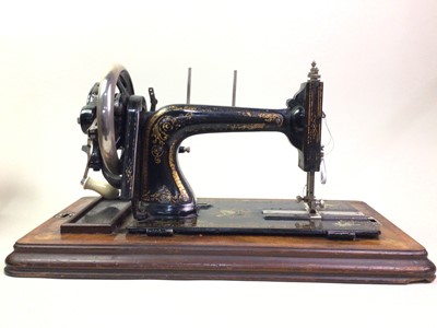 Lot 70 - VICTORIAN HAND OPERATED SEWING MACHINE