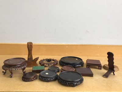 Lot 170 - COLLECTION OF CHINESE AND ASIAN HARDWOOD STANDS