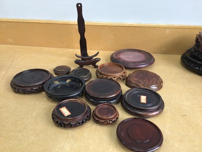 Lot 170 - COLLECTION OF CHINESE AND ASIAN HARDWOOD STANDS