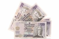 Lot 555 - FIVE CONSECUTIVE ROYAL BANK OF SCOTLAND £20...