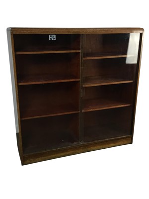 Lot 111 - OAK BOOKCASE