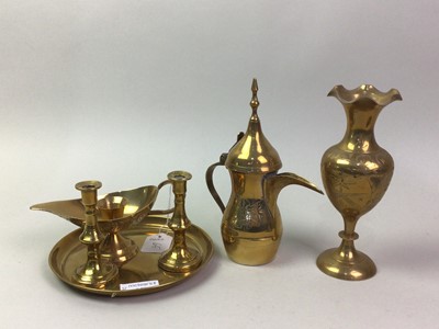 Lot 65 - ART NOUVEAU CAST PEWTER VASE