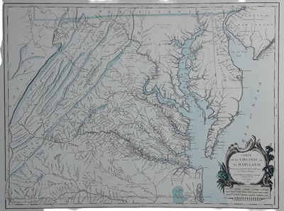 Lot 123 - MAP OF VIRGINIA, MARYLAND & DELAWARE