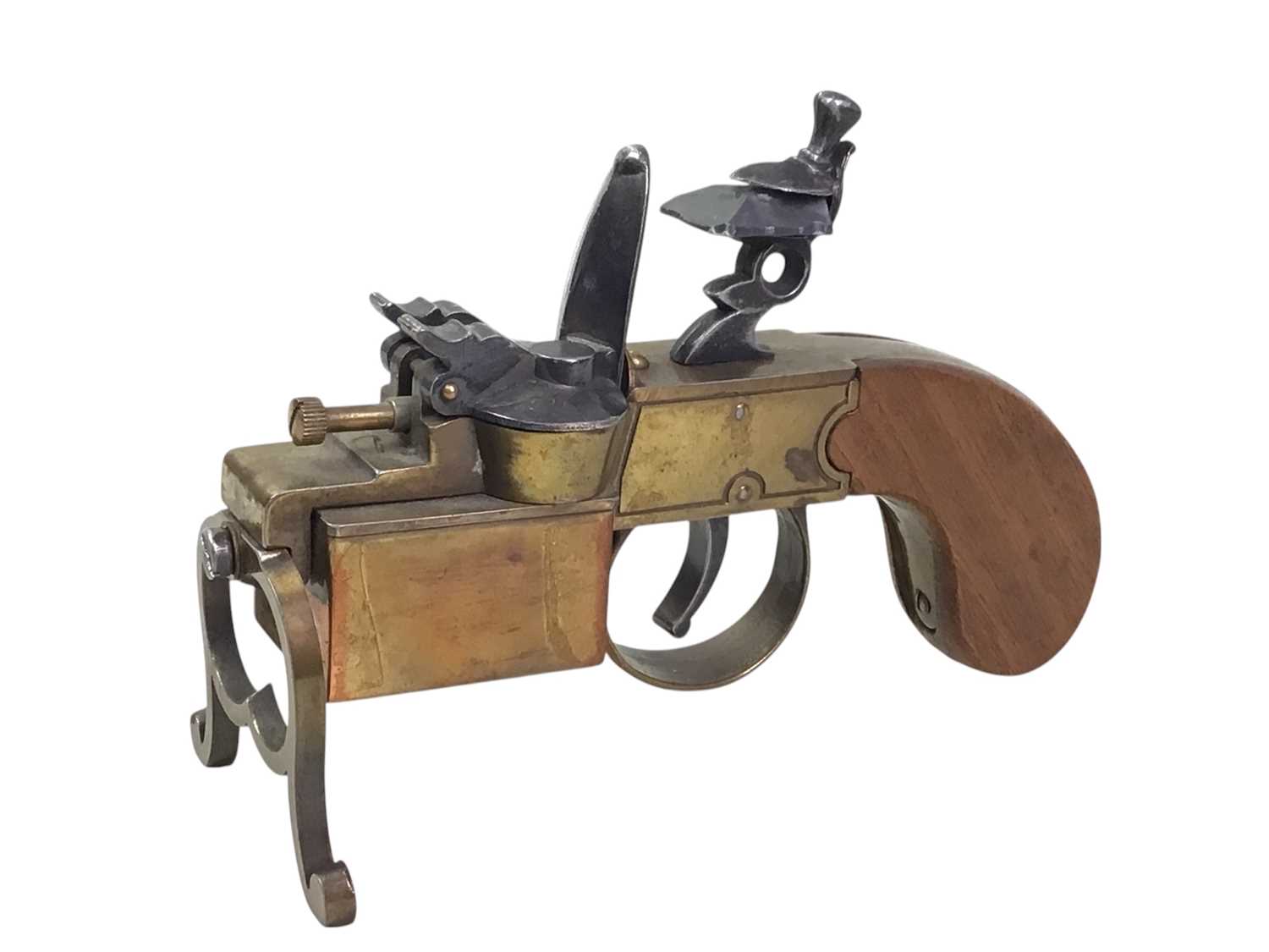 Lot 25 - DUNHILL TINDER PISTOL TABLE LIGHTER,.