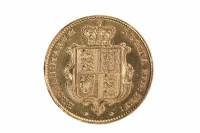 Lot 564 - GOLD HALF SOVEREIGN DATED 1852