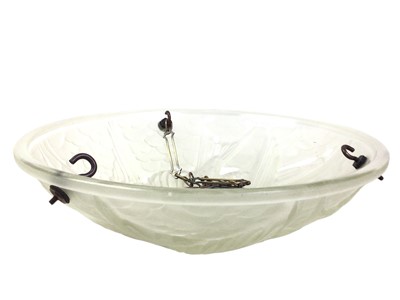 Lot 211 - FROSTED GLASS PLAFONNIER