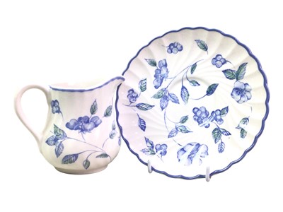 Lot 261 - BRISTOL BLUE PART TEA AND DINNER SERVICE