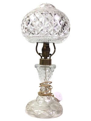 Lot 266 - GLASS MUSHROOM SHAPED TABLE LAMP