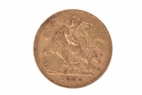 Lot 570 - GOLD HALF SOVEREIGN DATED 1904