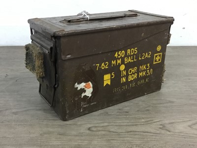 Lot 331 - BRITISH MILITARY ISSUE AMMUNITION BOX