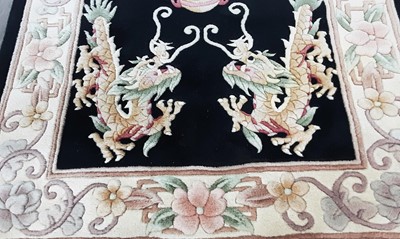 Lot 274 - THREE CHINESE WOOL RUGS