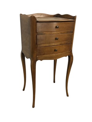 Lot 339 - REPRODUCTION YEW WOOD CHEST OF DRAWERS