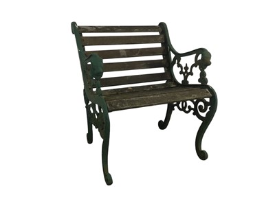Lot 341 - WROUGHT IRON GARDEN SEAT