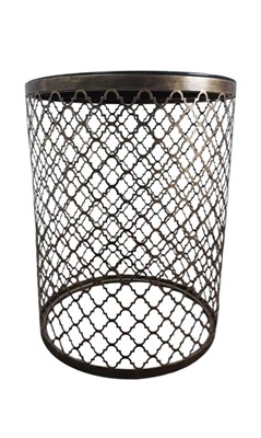 Lot 542 - MID CENTURY GILT METAL DISPLAY TABLE