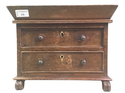Lot 226 - VICTORIAN MAHOGANY TABLE CHEST