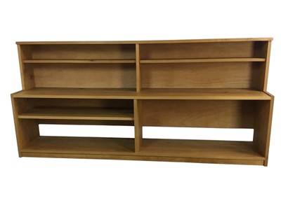 Lot 345 - MODERN ELM SIDE CABINET