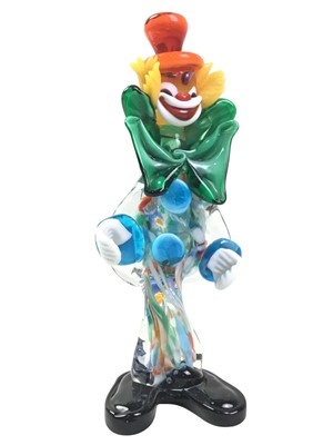 Lot 233 - MURANO GLASS MODEL OF A CLOWN