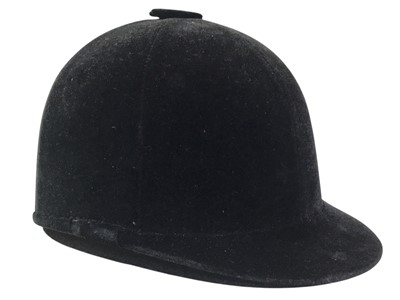 Lot 288 - BOWLER HAT AND A RIDING HAT