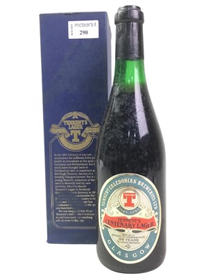 Lot 290 - 1985 TENNENTS CENTENARY BOTTLE OF LAGER