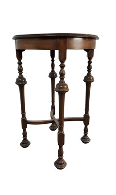 Lot 377 - WALNUT CIRCULAR OCCASIONAL TABLE