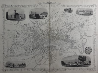 Lot 317 - MAP OF GLASGOW