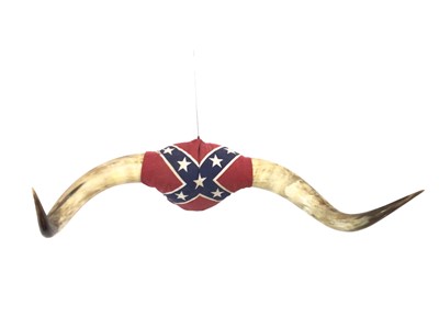 Lot 398 - PAIR OF BUFFALO HORNS