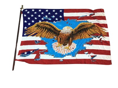 Lot 403 - COLLECTION OF FLAGS AND COUNTRY AND WESTERN PROPS