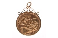 Lot 602 - GOLD SOVEREIGN DATED 1979 in a pendant mount,...