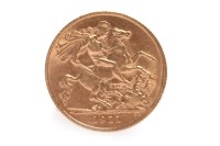 Lot 607 - GOLD HALF SOVEREIGN DATED 1911