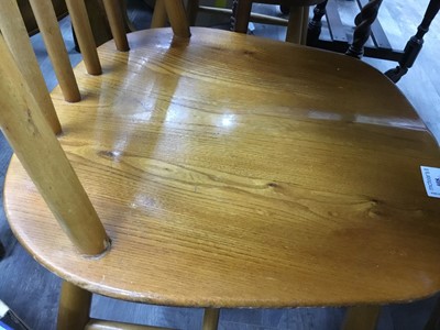 Lot 408 - SET OF FOUR KITCHEN CHAIRS