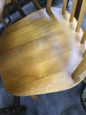 Lot 408 - SET OF FOUR KITCHEN CHAIRS