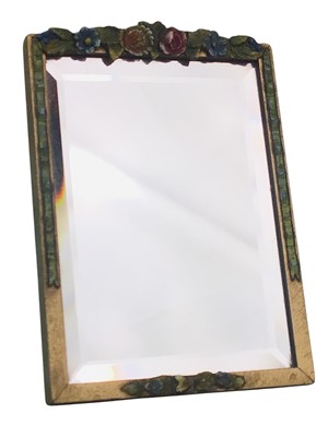 Lot 577 - SMALL UPRIGHT BARBOLA TABLE MIRROR