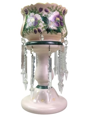 Lot 301 - VICTORIAN CANDLE LUSTRE