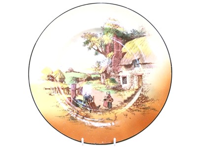 Lot 308 - PAIR OF ROYAL DOULTON RUSTIC ENGLAND DISPLAY PLATES