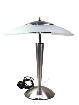 Lot 312 - MODERN FROSTED GLASS TABLE LAMP