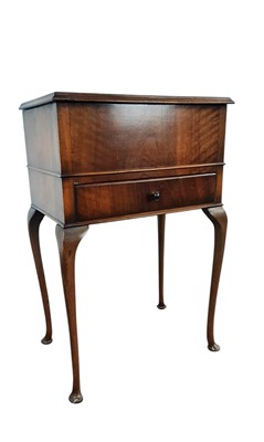 Lot 594 - WALNUT WORK TABLE