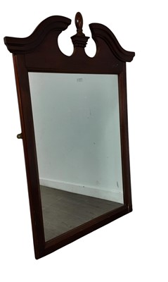 Lot 246 - REPRODUCTION MAHOGANY PIER MIRROR