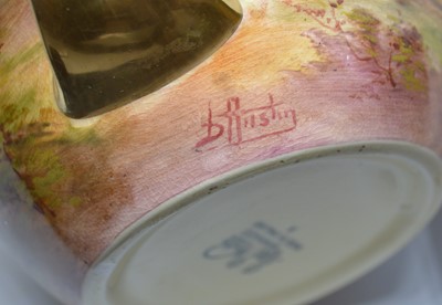 Lot 143 - B AUSTIN FOR ROYAL WINTON, GAME BIRD PITCHER JUG