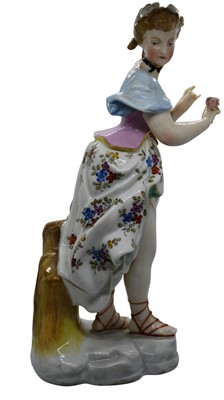 Lot 145 - CHELSEA, THREE CERAMIC FIGURES