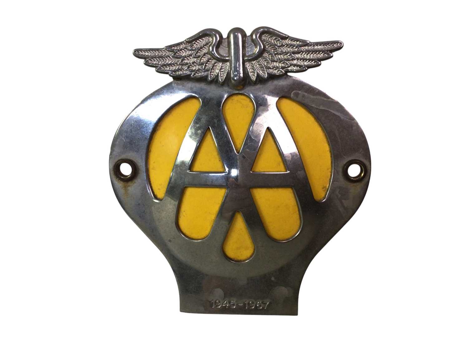 Lot 667 - AA CAR BADGE